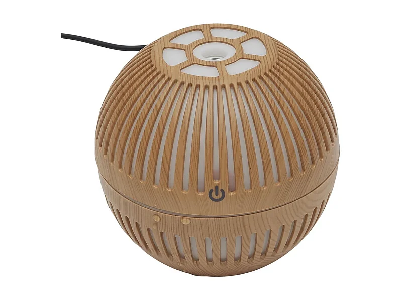 Diffuseur d'Huile Essentielle Bois Rond, Design Compact et Pratique - ERONIX