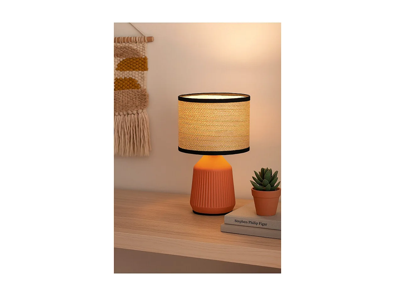 Lampe vintage en céramique 26 cm Formentera