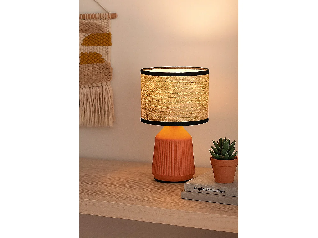 Lampe vintage en céramique 26 cm Formentera