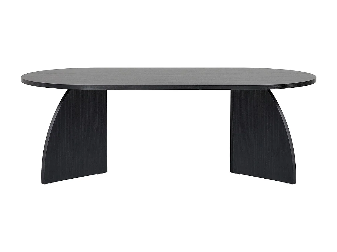 Table basse avec plateau ovale et pieds courbés L120 cm SELENE