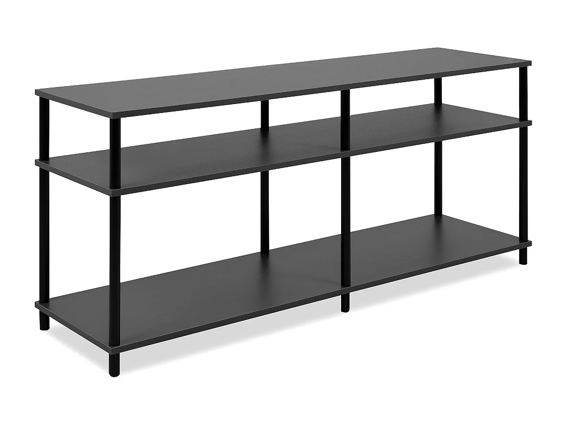 Meuble TV 4 niches ouvertes L140 cm - NÉO