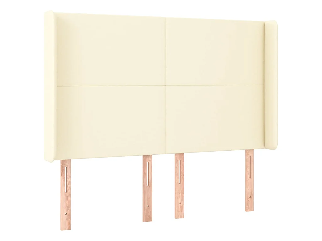 Giroletto a Molle con Materasso e LED Crema 140x190 cm