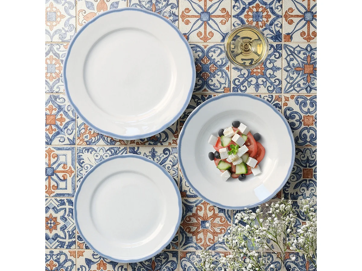 Scala Bleu - Service 18 pièces