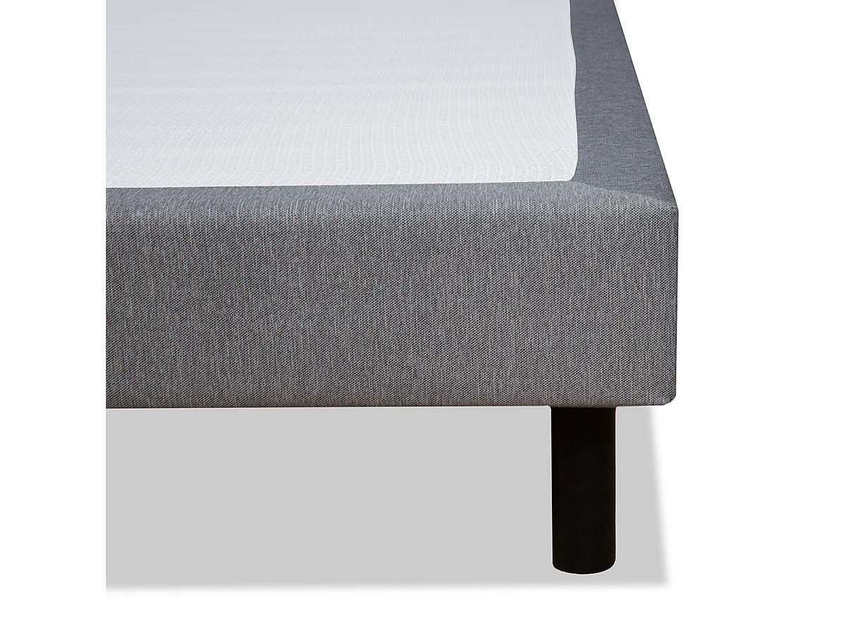 Sommier Tapissier en Kit gris Clémence 90x190 cm