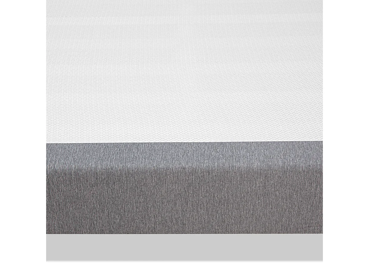 Sommier Tapissier en Kit gris Clémence 90x190 cm