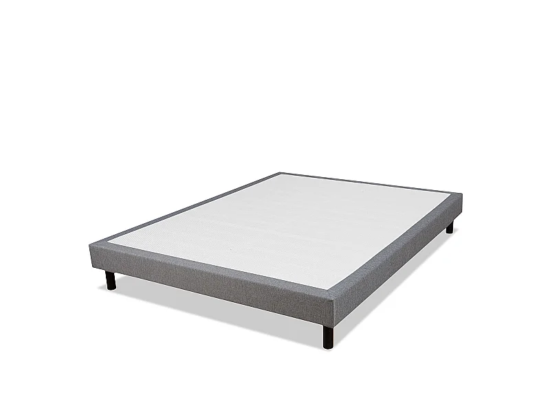 Sommier Tapissier en kit gris 90x190 cm