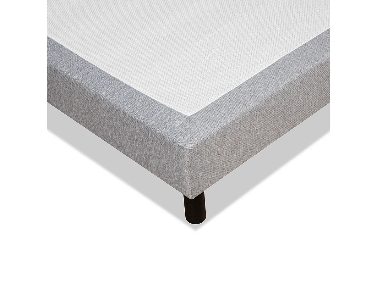 Sommier Tapissier en Kit gris Clémence 160x200 cm