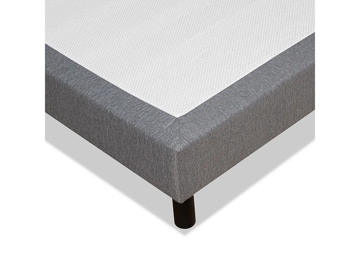Sommier Tapissier en kit gris 160x200 cm