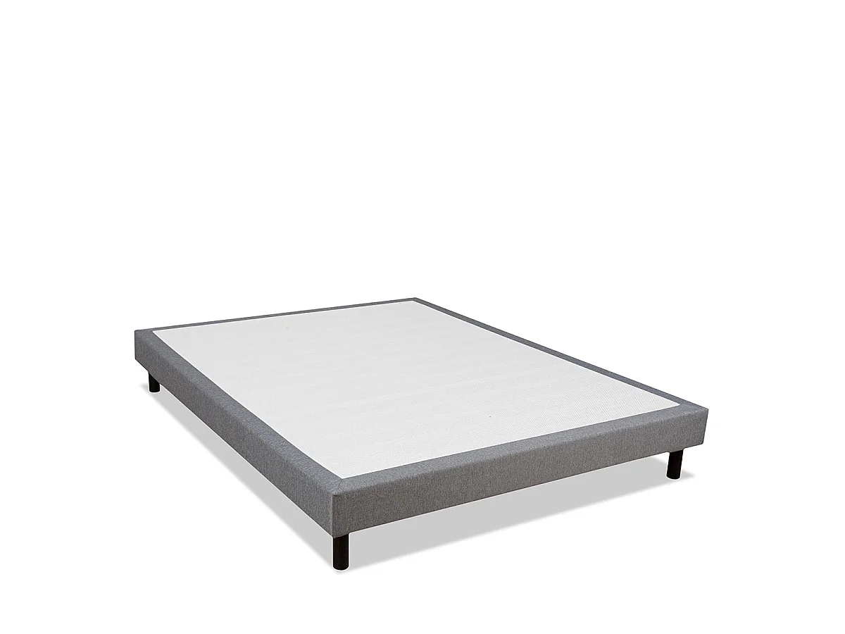 Sommier Tapissier en kit gris 180x200 cm