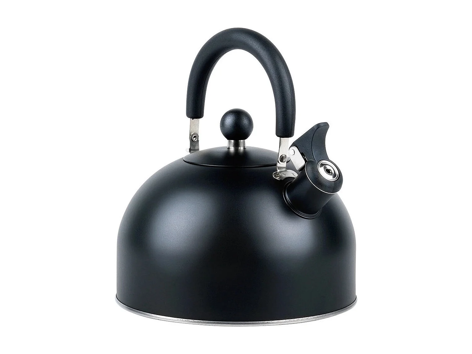 Bouilloire sifflante en acier noir 3 litres