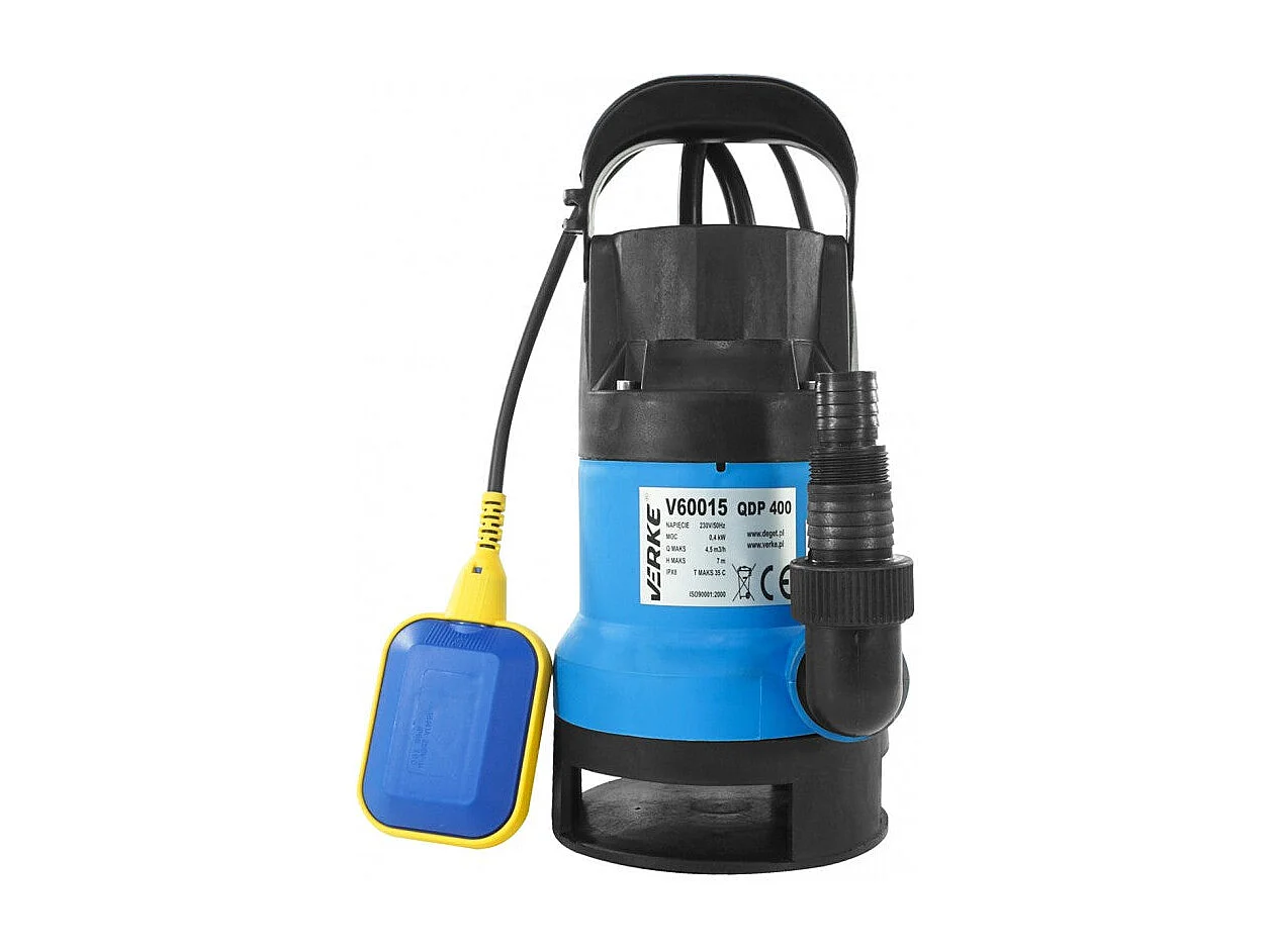 Pompe  submersible vide cave Eaux propre Sales 400 W avec flotteur