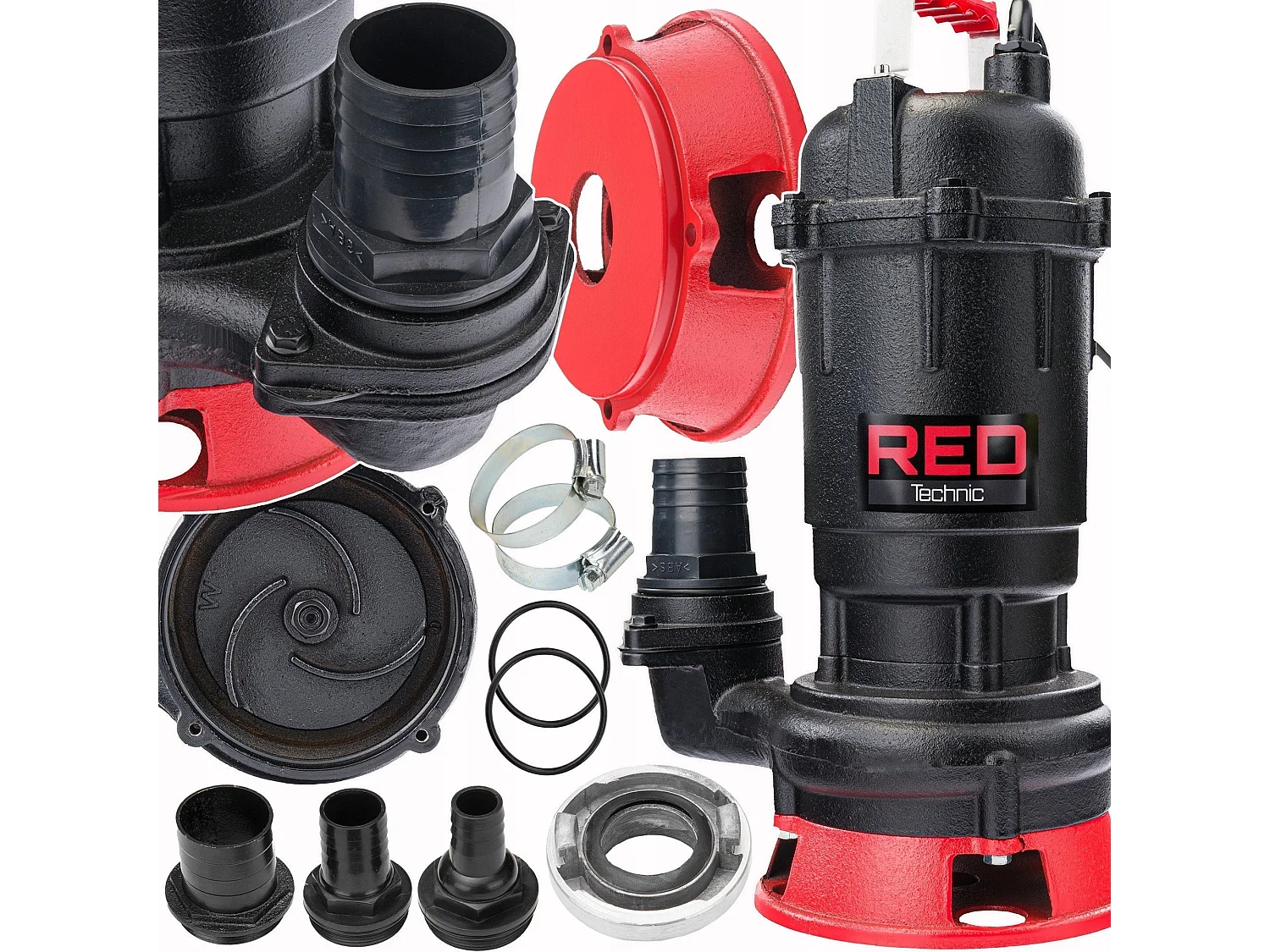 Pompe à eau pour fosse septique avec broyeur 750W