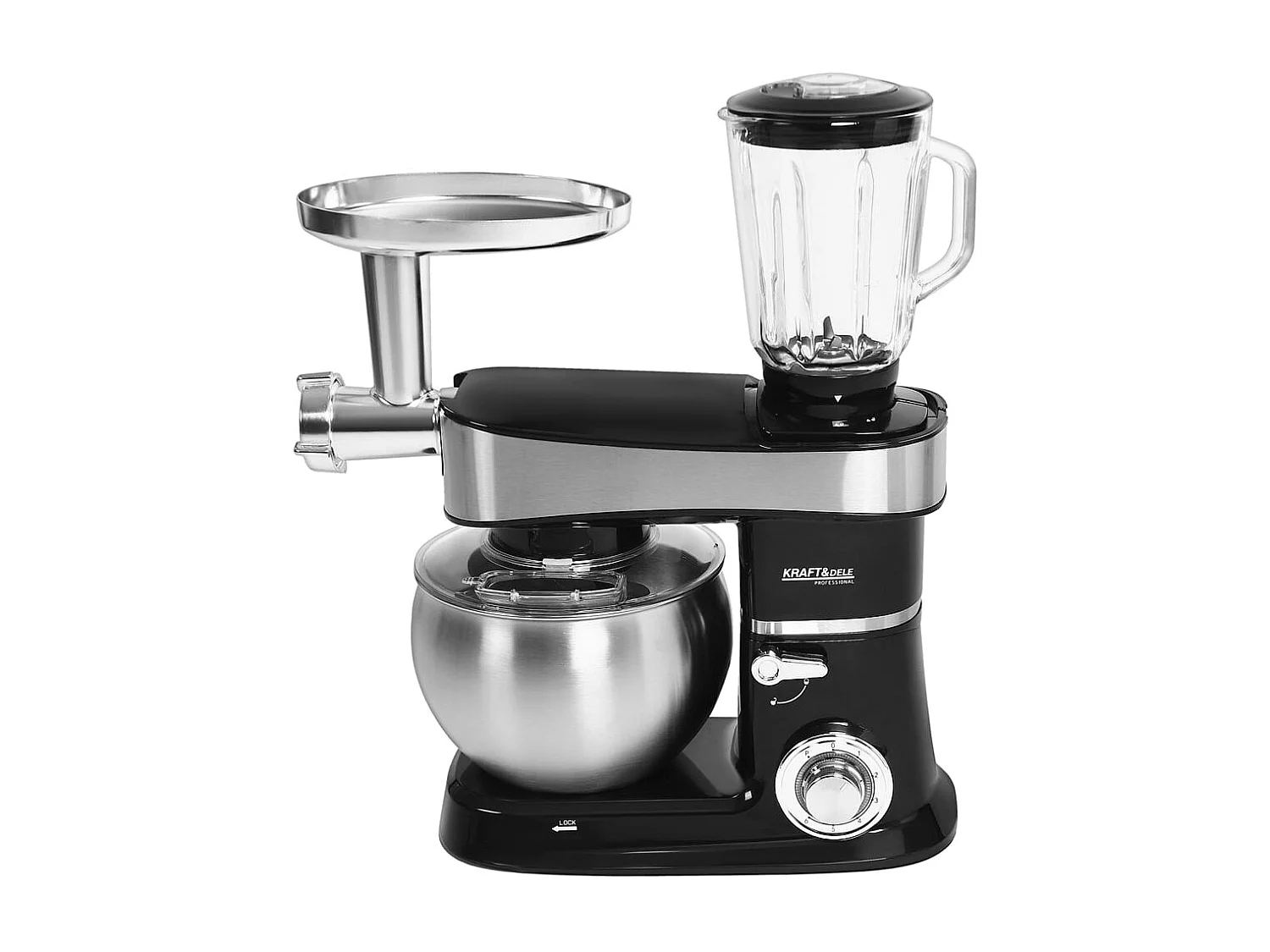 Robot De Cuisine Multifonction 3 En 1 6L 2200W Avec Accessoires Complets