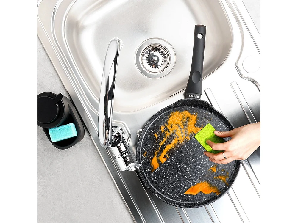 Poêle à crêpes anti adhésif revêtement granit  26 cm