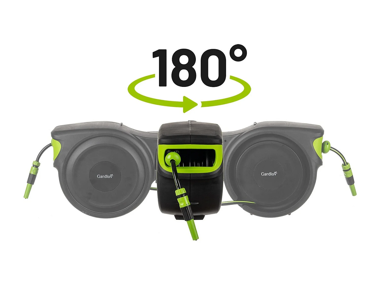 Enrouleur tuyau d'arrosage automatique jardin  25 m