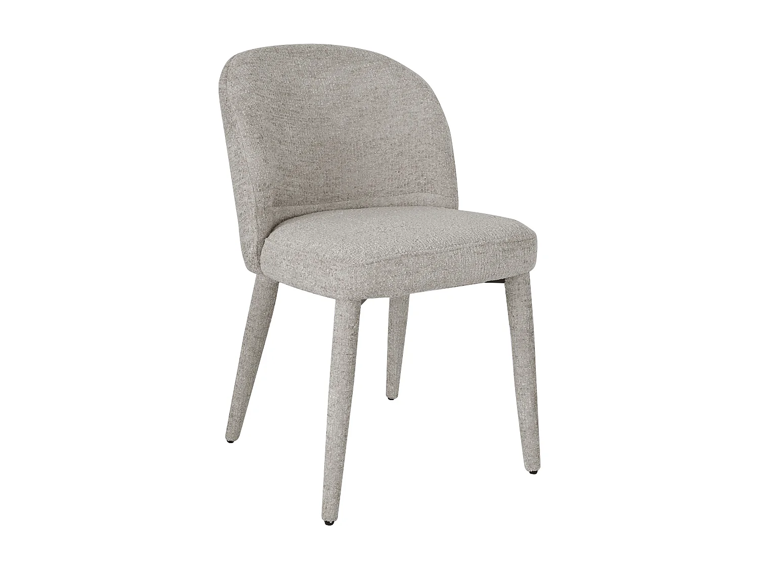 Lot de 6 chaises en tissu texturé - Beige - MUKLEA