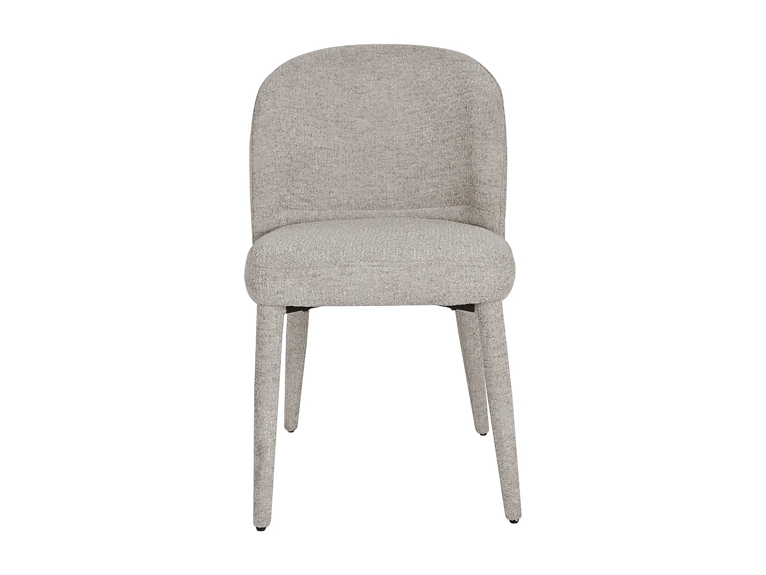 Lot de 6 chaises en tissu texturé - Beige - MUKLEA