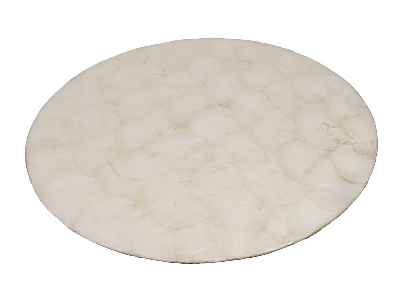 Der Perlmutt Untersetzer - Weiß