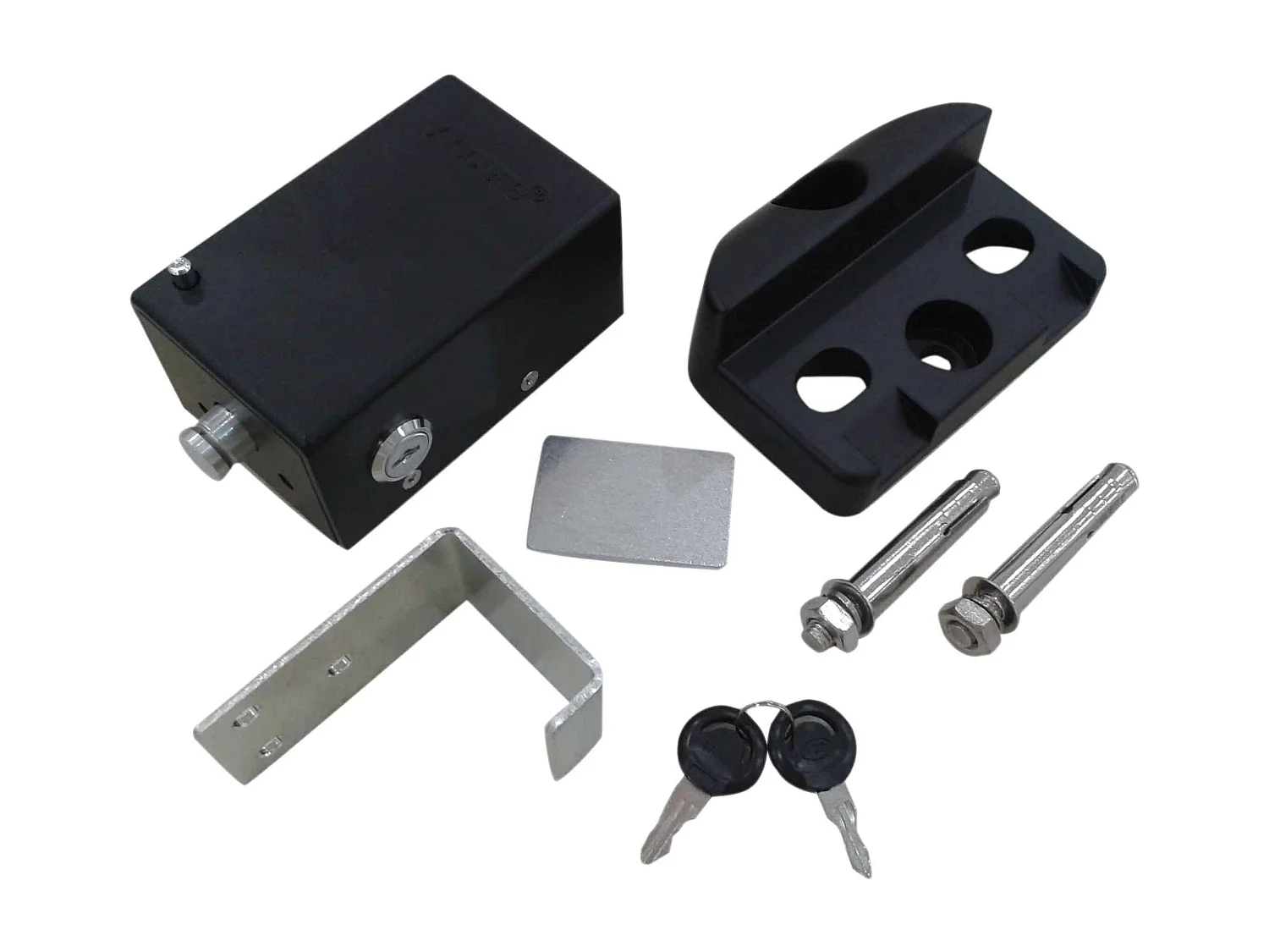 Portail électrique battant en aluminium semi ajouré L309 x H181 cm anthracite - TOROMA