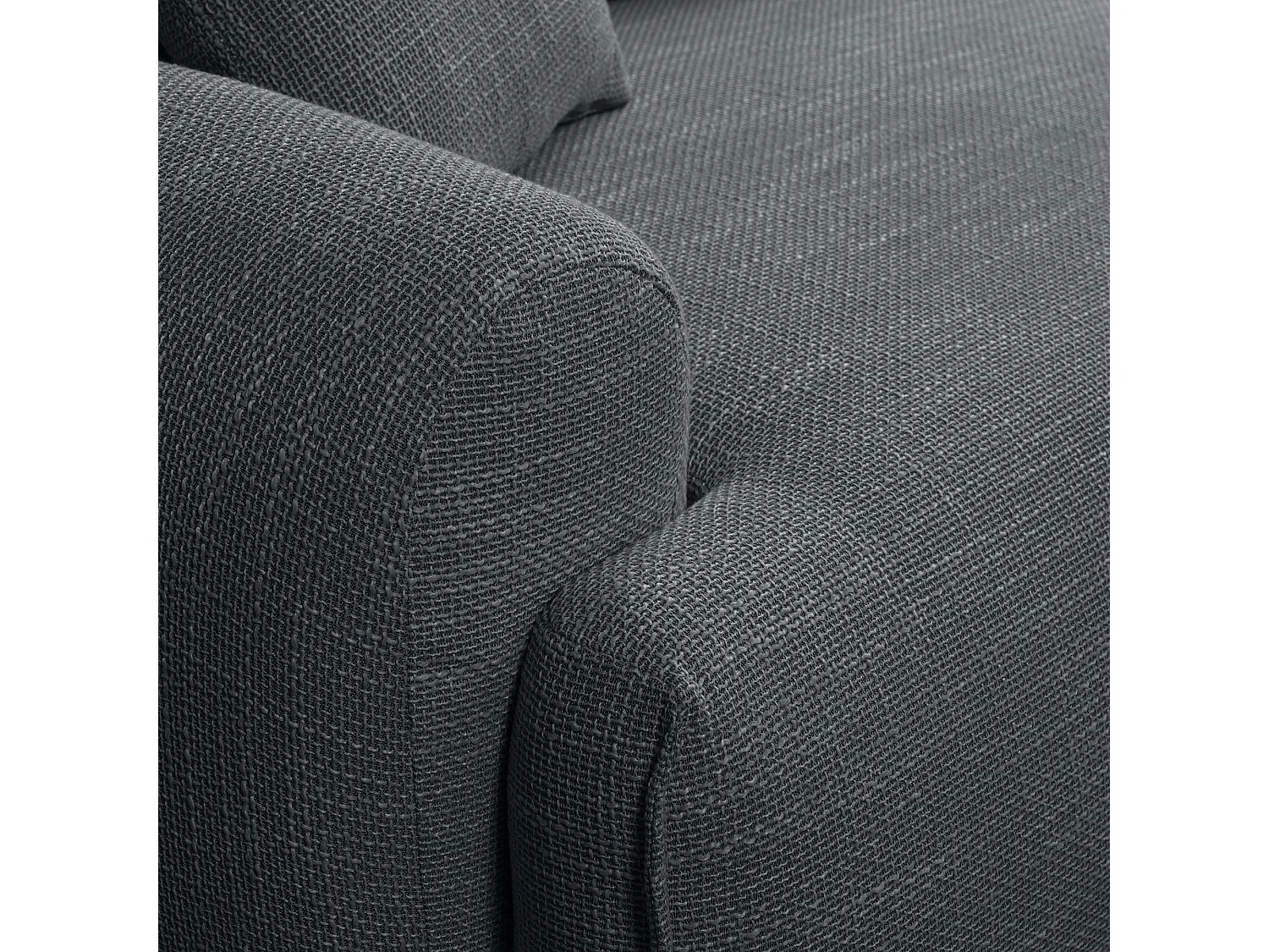 Canapé d'Angle droit avec fonction de couchage Noboo coffre en anthracite du fabricant -VINOTTI