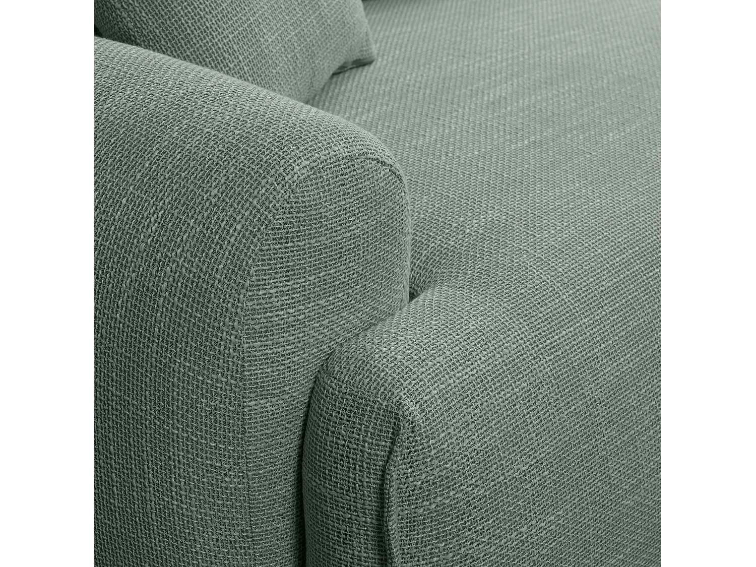 Canapé d'Angle droit avec fonction de couchage Noboo coffre en vert du fabricant -VINOTTI