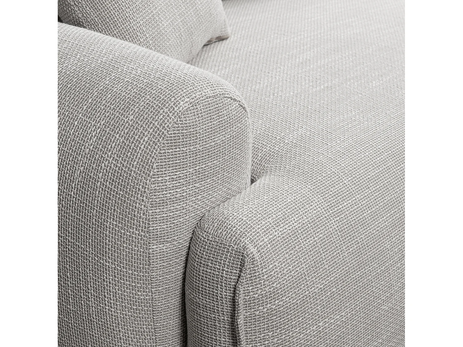 Canapé d'Angle droit avec fonction de couchage Noboo coffre en gris clair du fabricant -VINOTTI