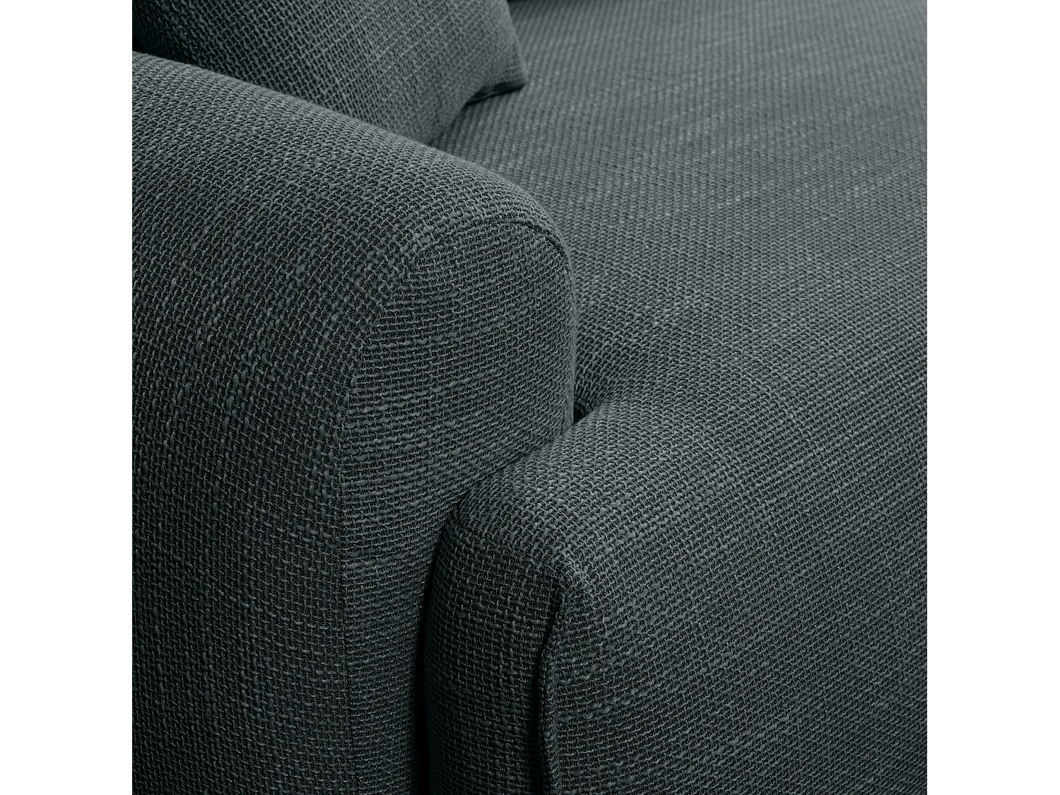 Canapé d'Angle droit avec fonction de couchage Noboo coffre en noir du fabricant -VINOTTI