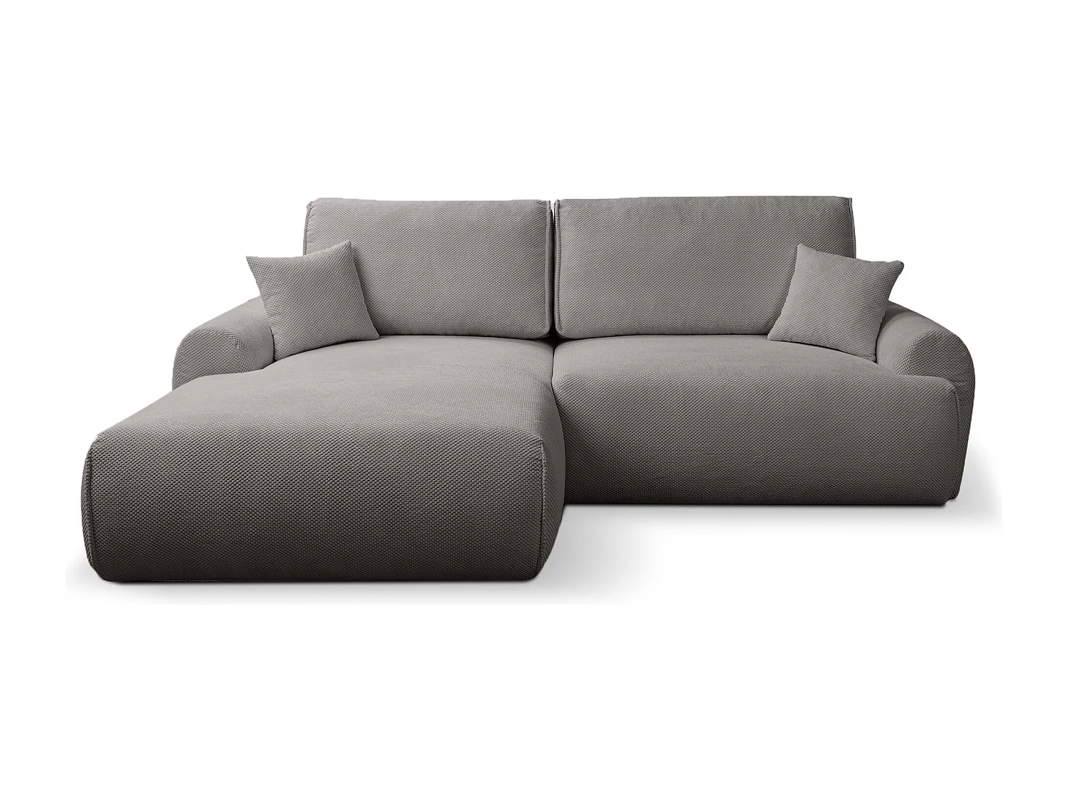 Canapé d'Angle gauche avec fonction de couchage Noboo coffre en beige du fabricant -VINOTTI
