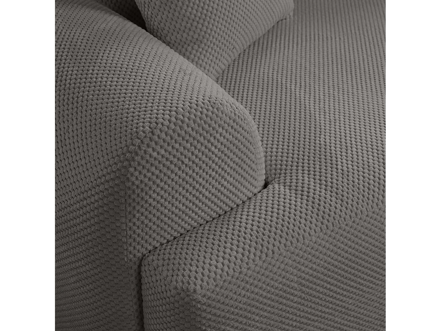 Canapé d'Angle droit avec fonction de couchage ARTE PREMIUM coffre en gris du fabricant