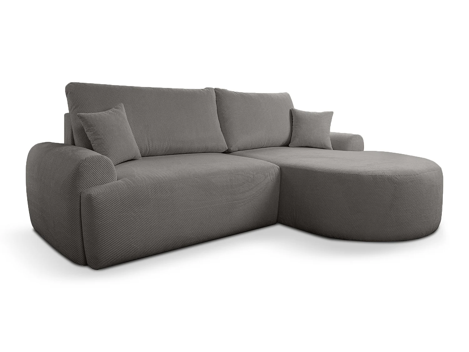 Canapé d'Angle droit avec fonction de couchage ARTE PREMIUM coffre en gris du fabricant