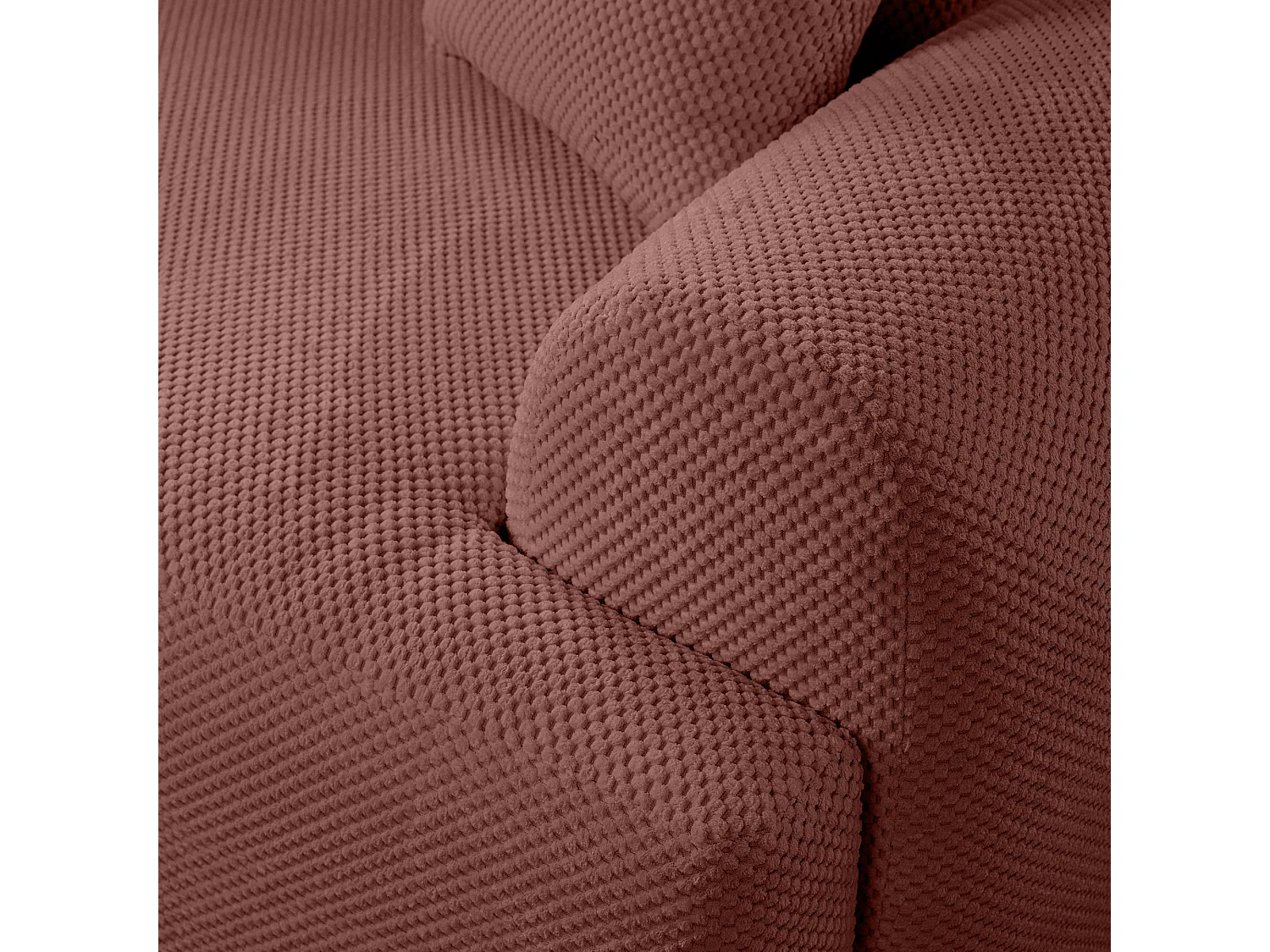 Canapé d'Angle gauche avec fonction de couchage ARTE PREMIUM coffre en bordeaux du fabricant