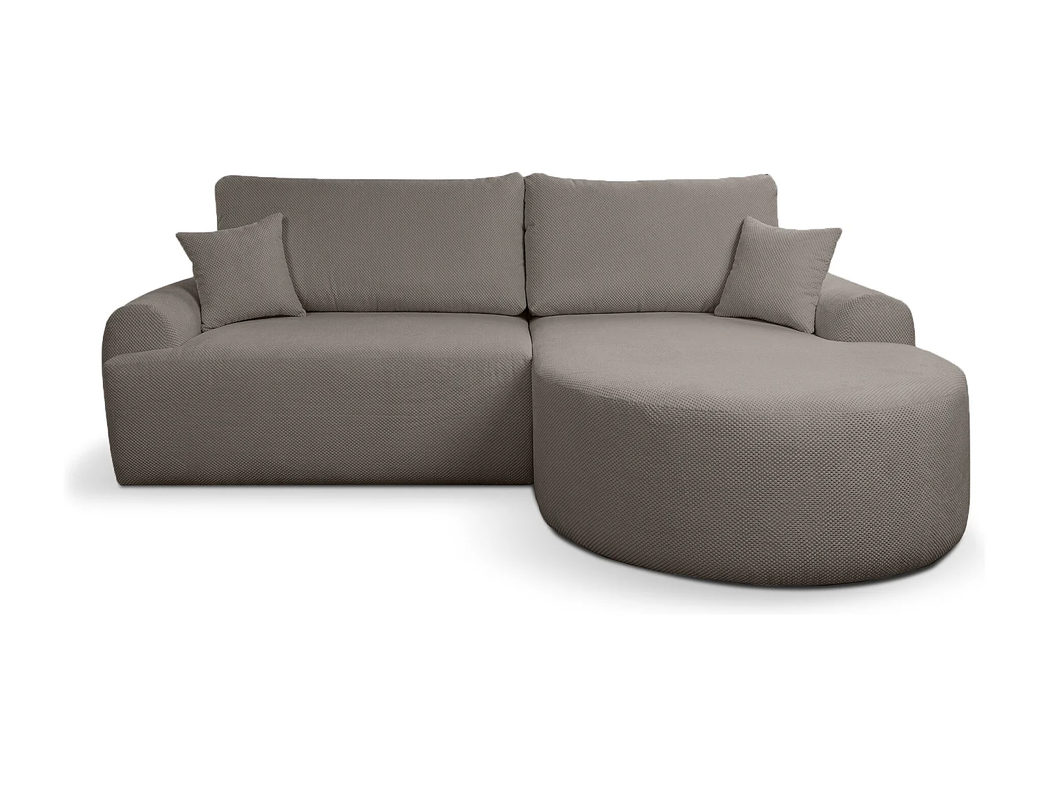 Canapé d'Angle droit avec fonction de couchage ARTE PREMIUM coffre en brun du fabricant