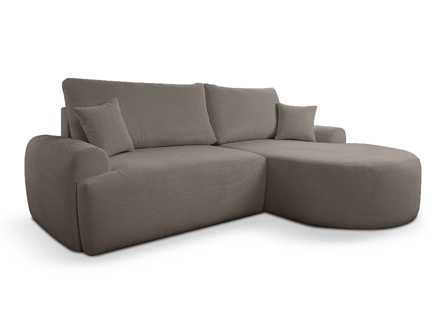 Canapé d'Angle droit avec fonction de couchage ARTE PREMIUM coffre en brun du fabricant