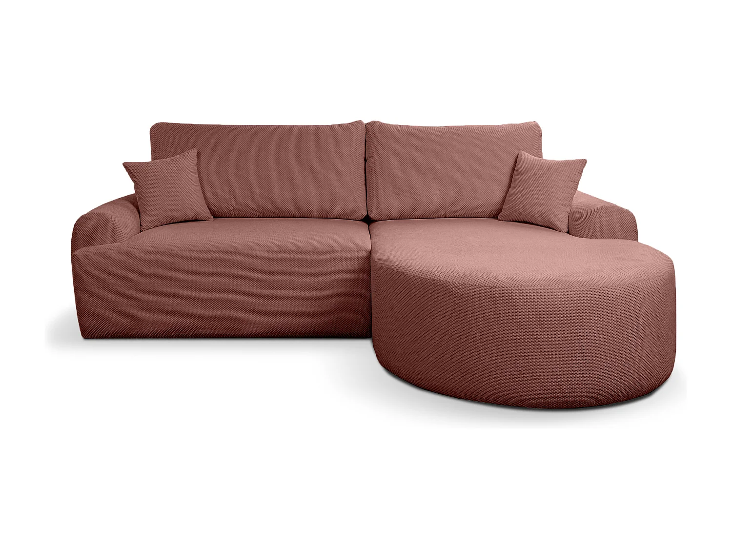 Canapé d'Angle droit avec fonction de couchage ARTE PREMIUM coffre en bordeaux du fabricant