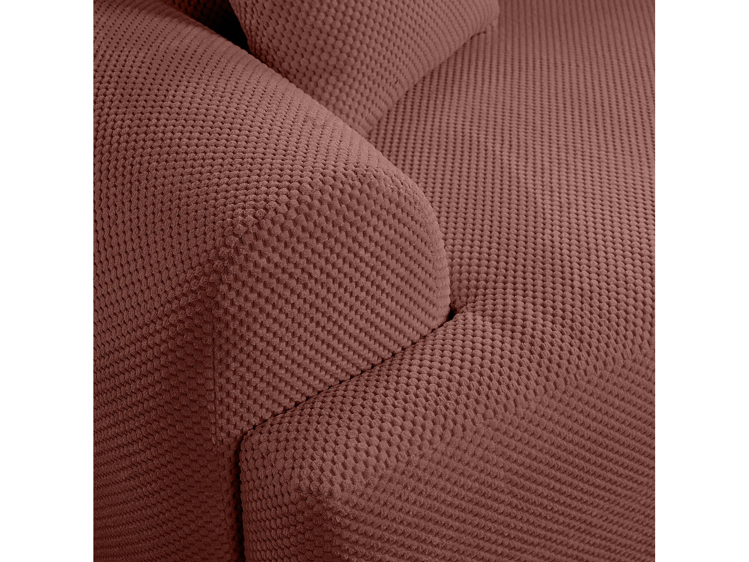 Canapé d'Angle droit avec fonction de couchage ARTE PREMIUM coffre en bordeaux du fabricant