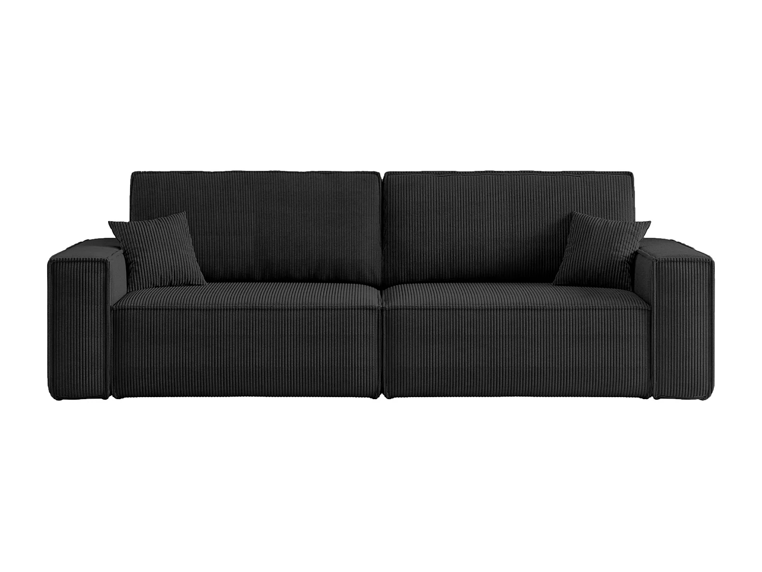 Divano Karl avec deux coffres de rangement pour literie, pour le salon, grand choix directement du fabricant noir - VINOTTI