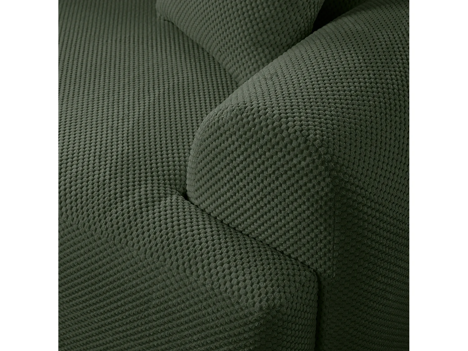 Canapé d'Angle gauche avec fonction de couchage ARTE PREMIUM coffre en vert bouteille du fabricant