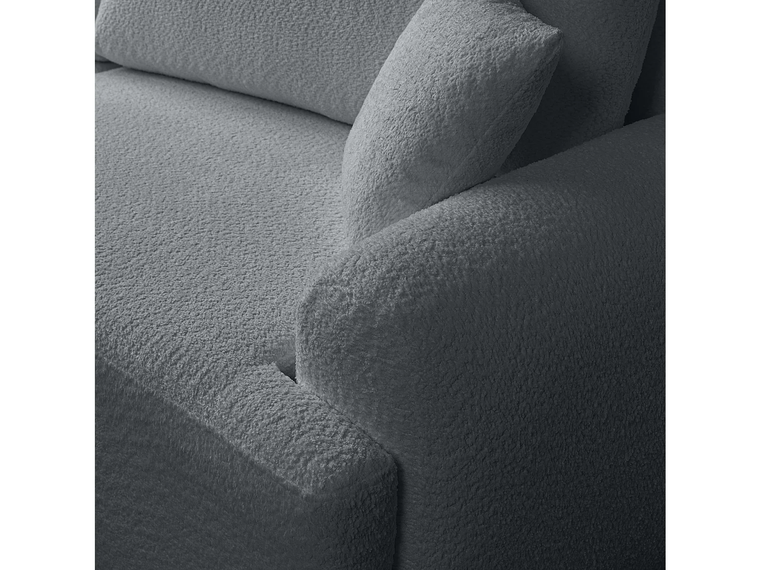 Canapé d’angle gauche moderne avec fonction couchage en anthracite – ARTE PREMIUM, direct fabricant