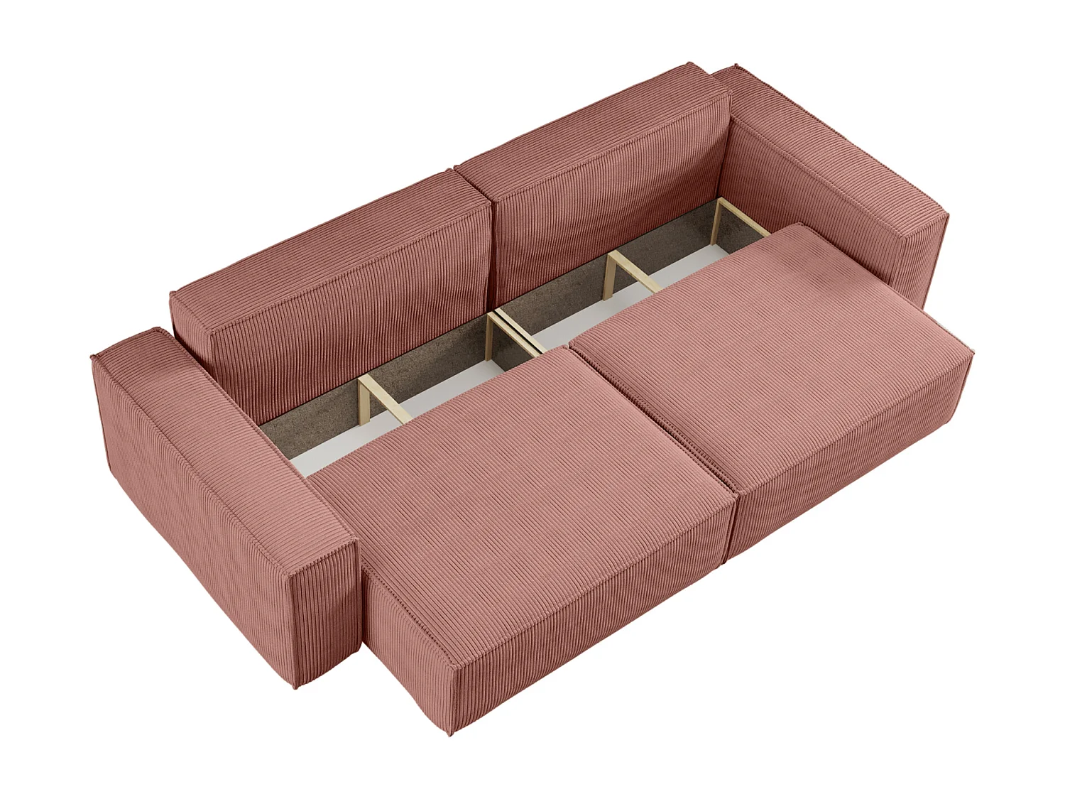 Divano Karl avec deux coffres de rangement pour literie, pour le salon, grand choix directement du fabricant cuivre - VINOTTI