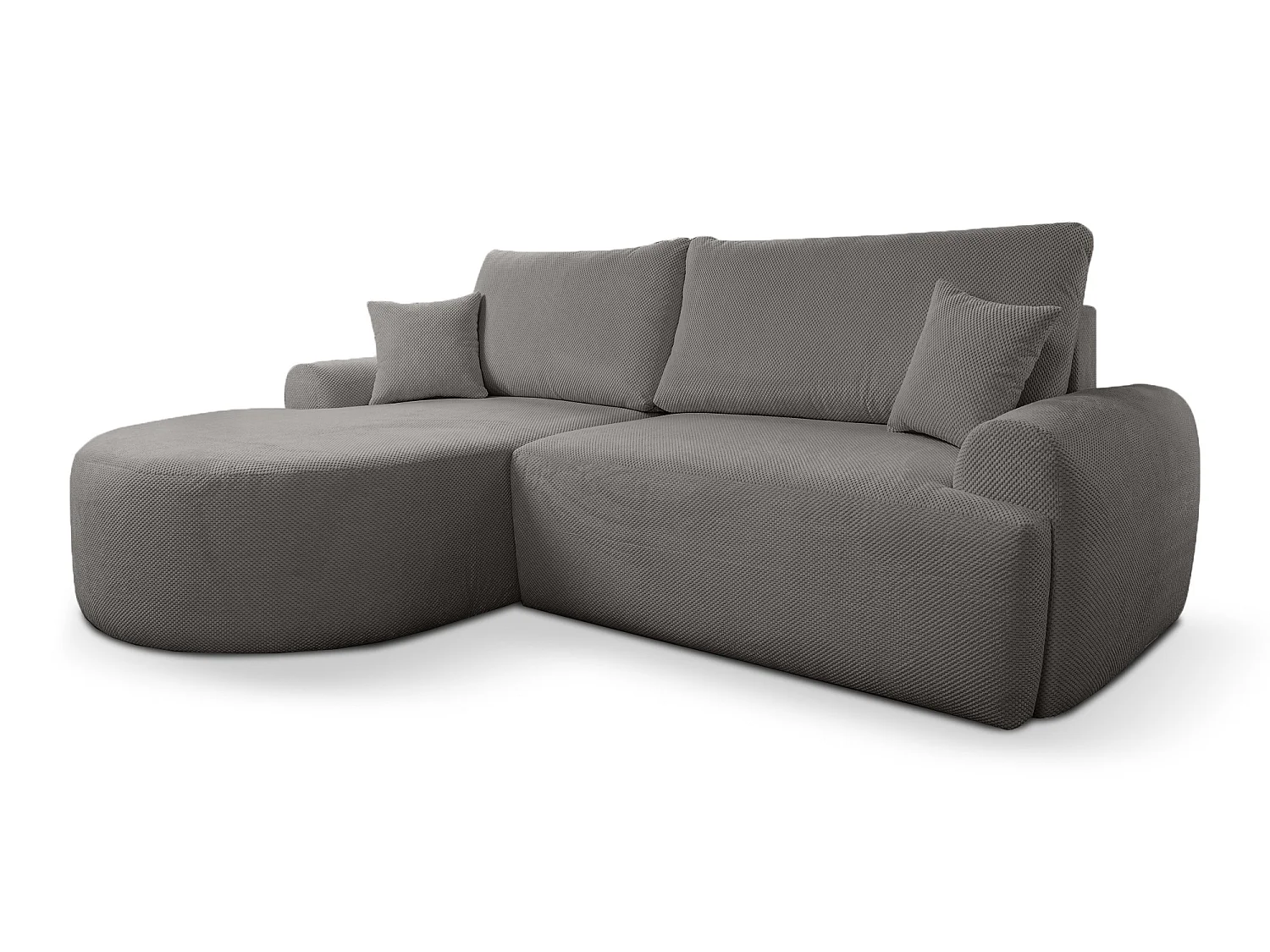 Canapé d'Angle gauche avec fonction de couchage ARTE PREMIUM coffre en gris du fabricant