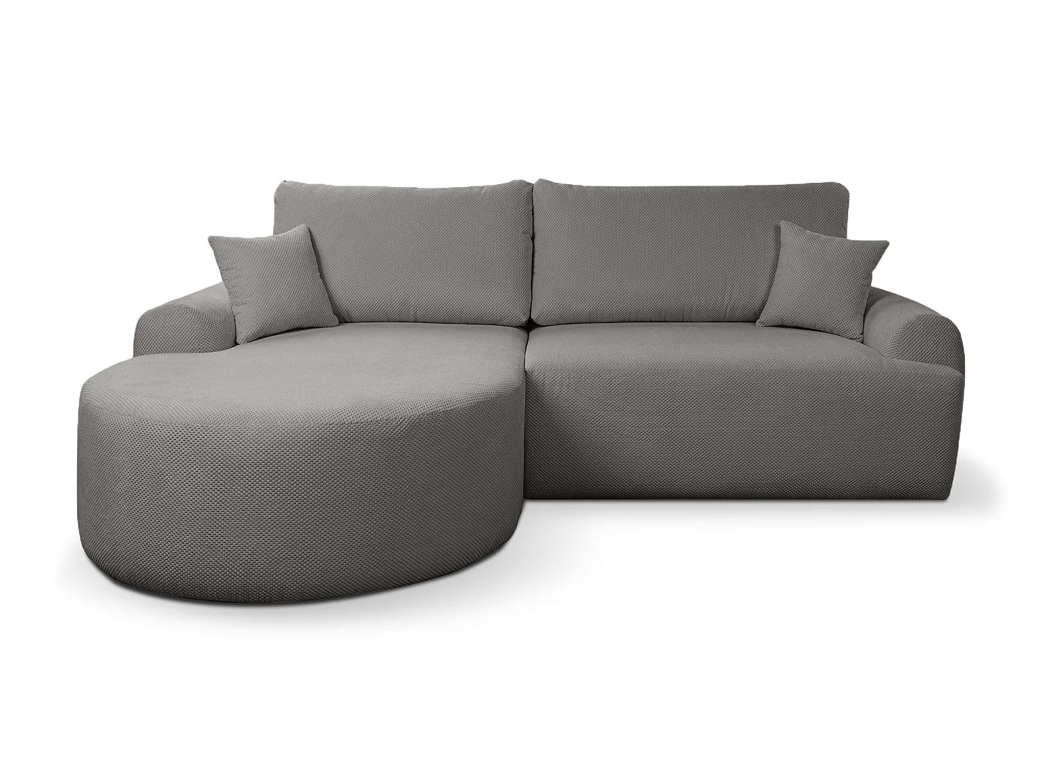 Canapé d'Angle gauche avec fonction de couchage ARTE PREMIUM coffre en gris du fabricant