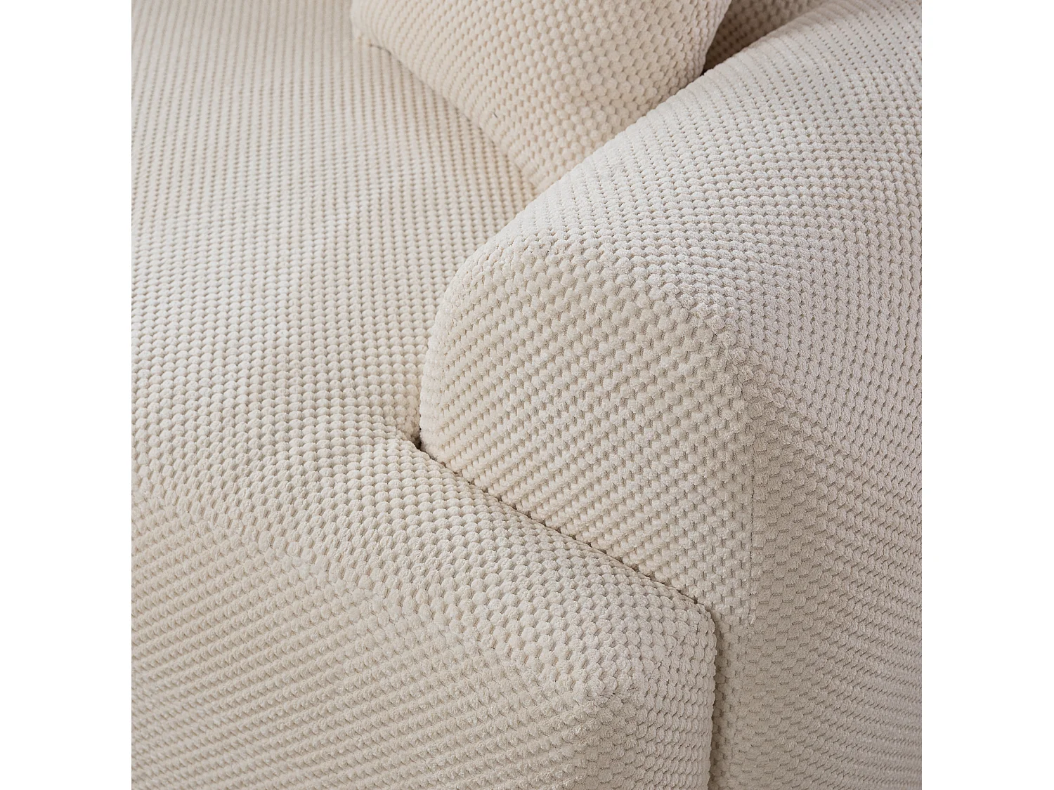 Canapé d'Angle gauche avec fonction de couchage ARTE PREMIUM coffre en crémeux du fabricant