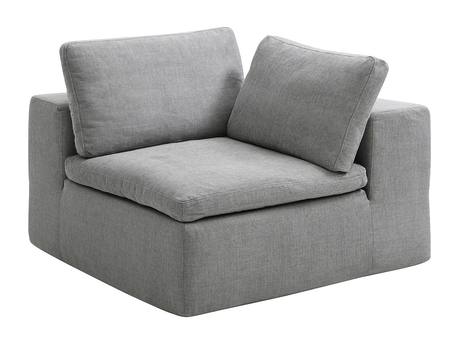 2-Sitzer Sofa modulbar - Stoff Grau - CORTOLINE günstig online kaufen