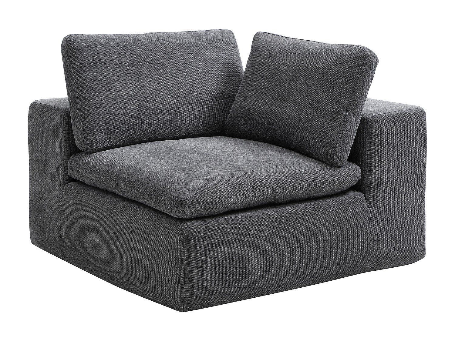 3-Sitzer Sofa modulbar - Stoff Anthrazitgrau - CORTOLINE günstig online kaufen