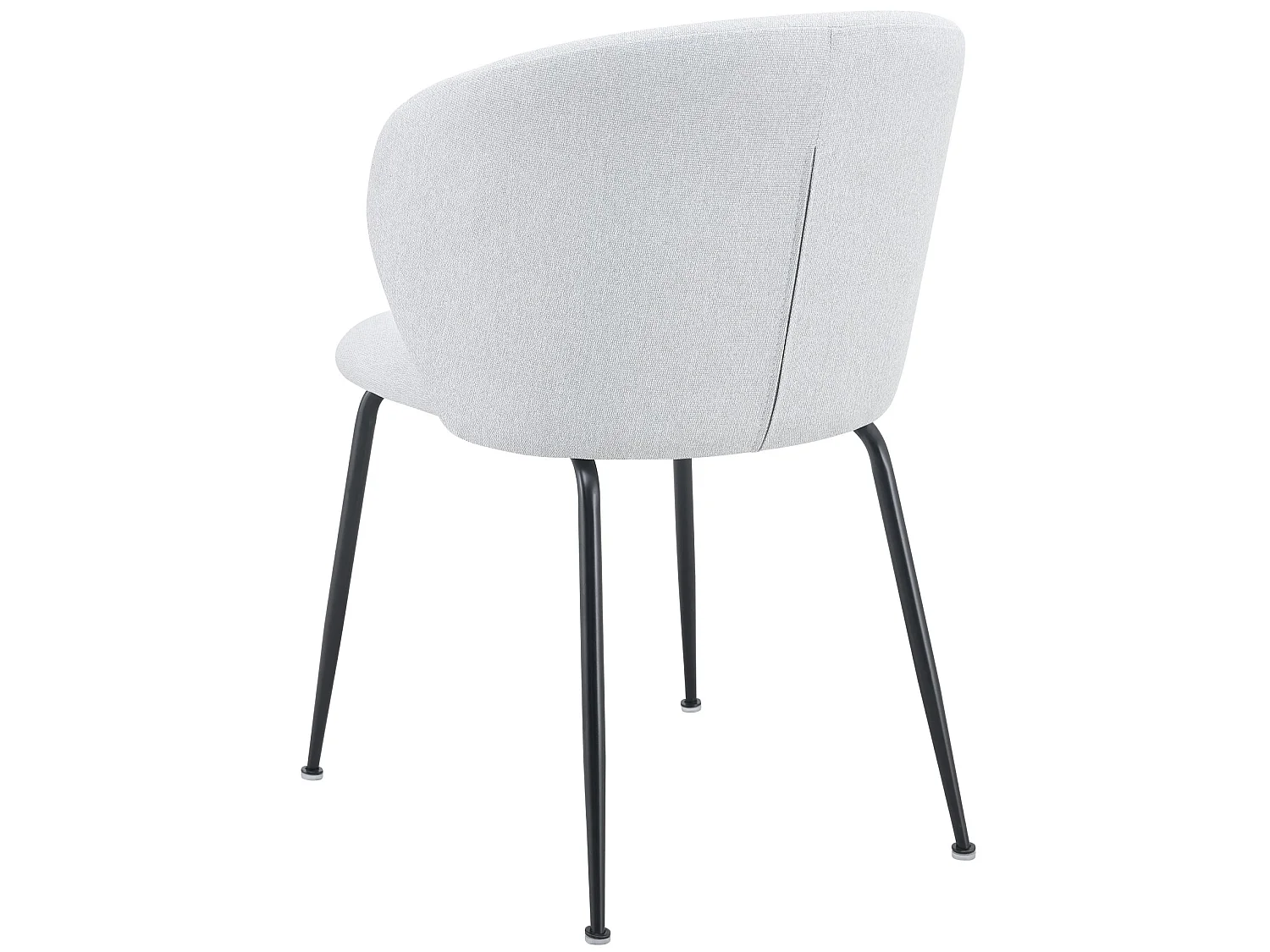 Chaise rembourrée – tissu hydrophobe argenté – MEALIZE