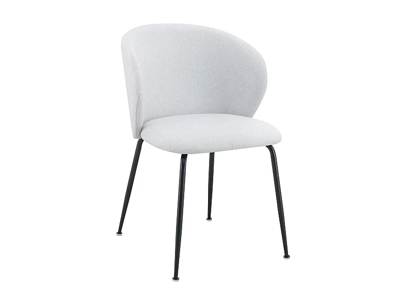 Polsterstuhl mit hydrophobem Stoff – Silbergrau – MEALIZE
