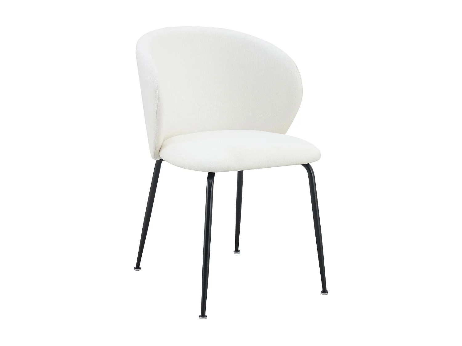 Chaise rembourrée – tissu hydrophobe crème – MEALIZE