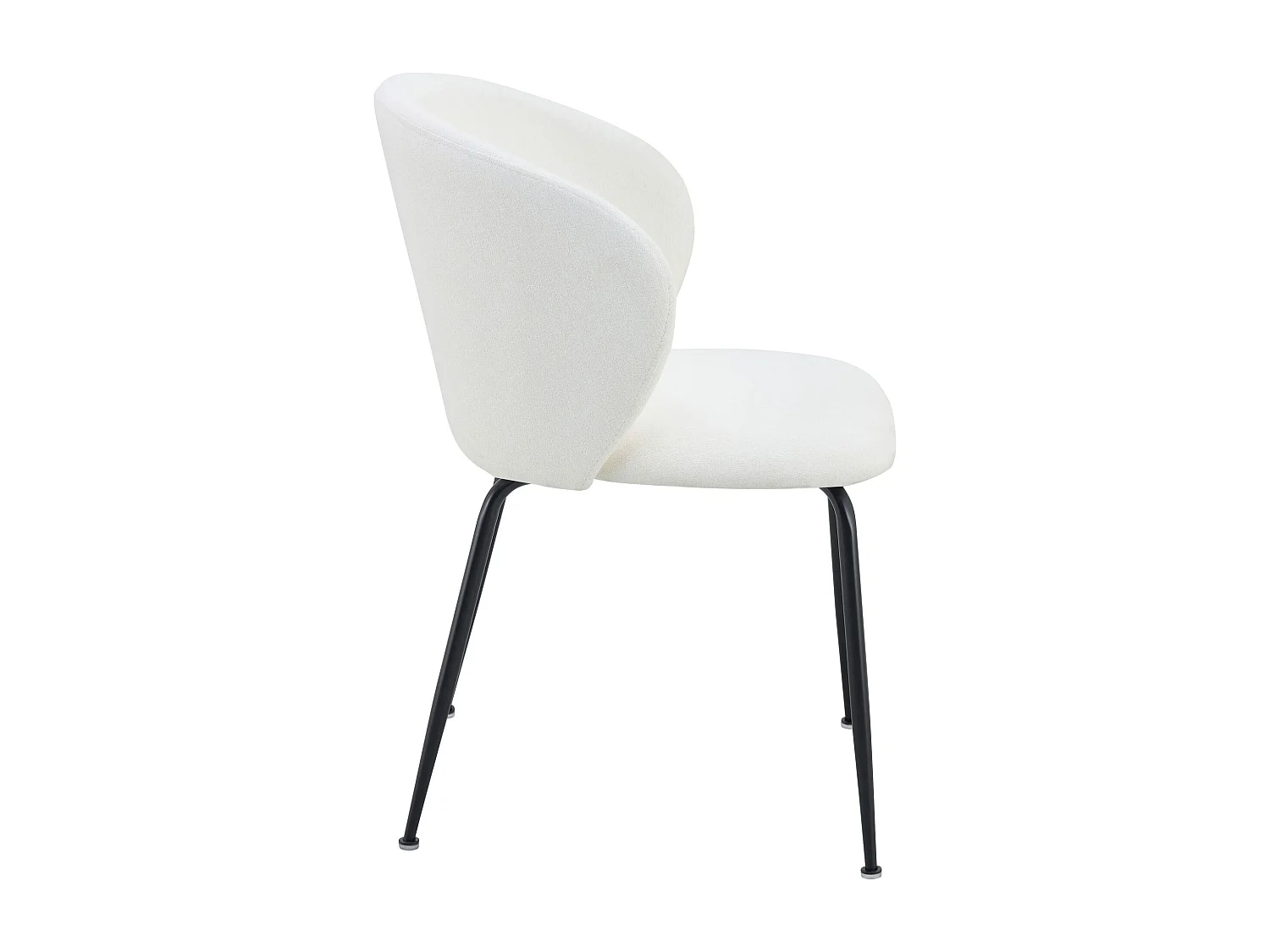 Chaise rembourrée – tissu hydrophobe crème – MEALIZE