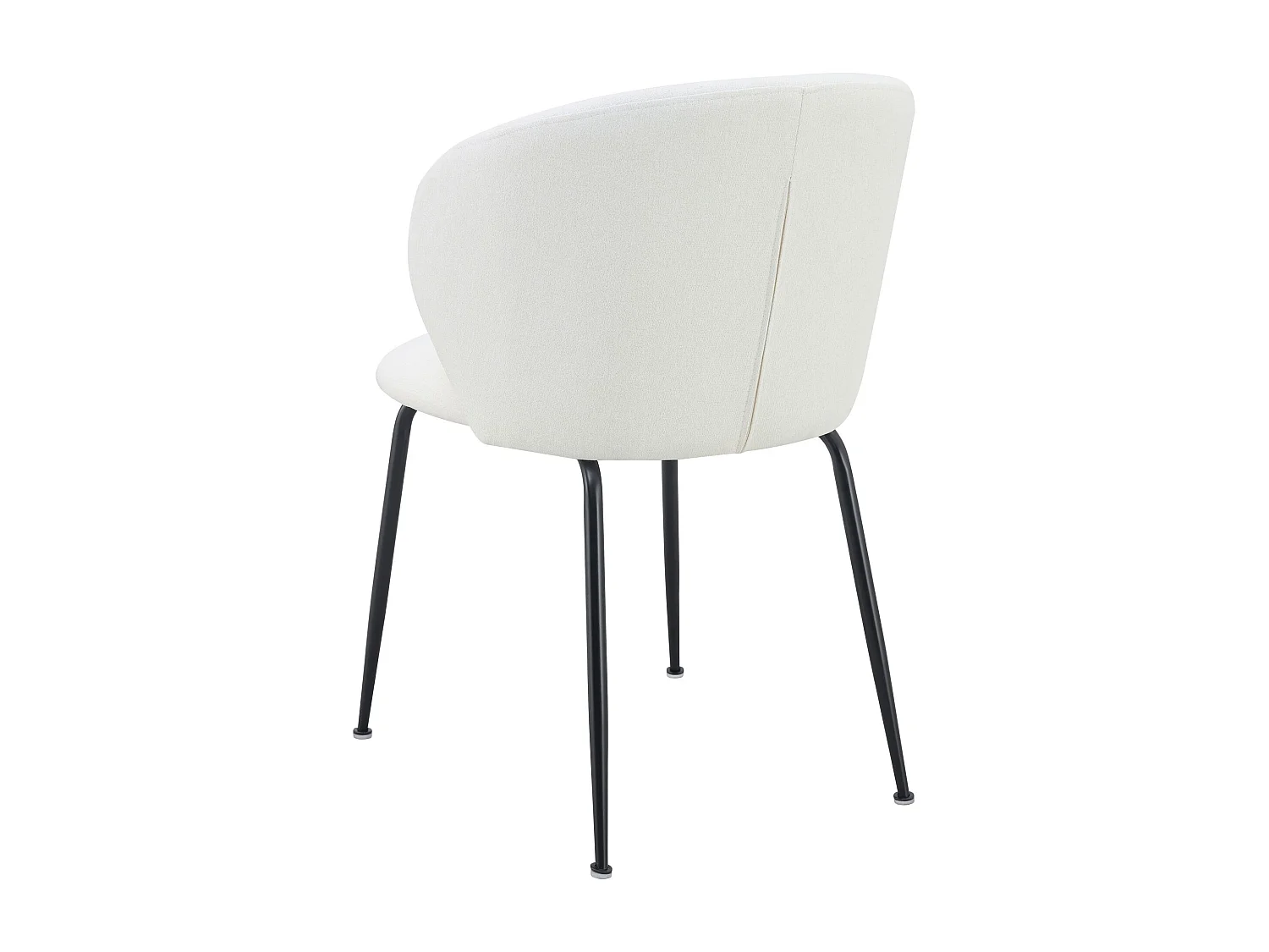 Chaise rembourrée – tissu hydrophobe crème – MEALIZE