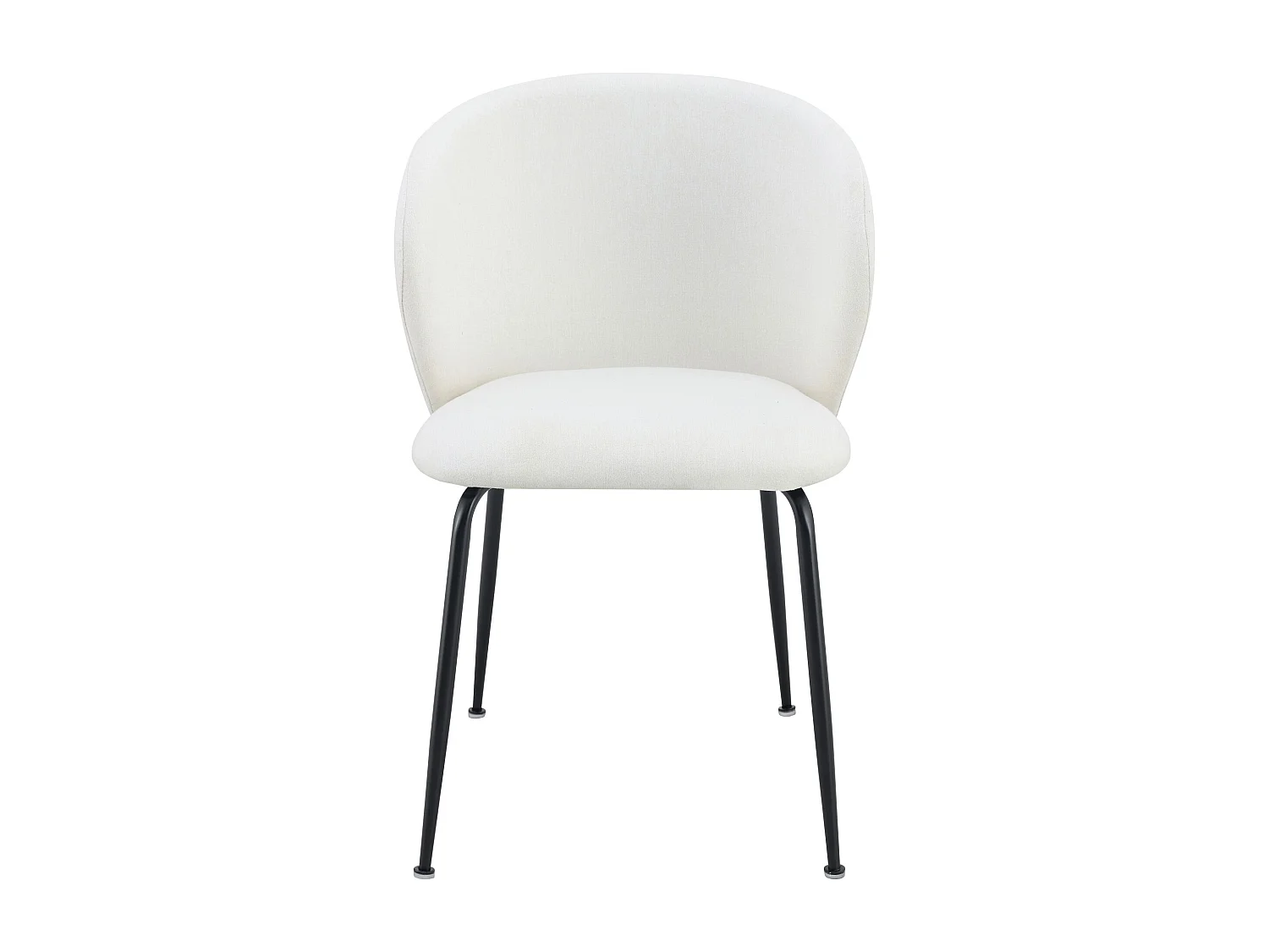 Chaise rembourrée – tissu hydrophobe crème – MEALIZE